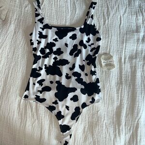 Cow Print Bodysuit